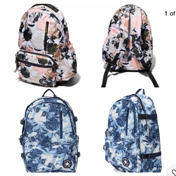 Converse Go Backpack Print Cream Women’s AUTHENTIC - Picture 6 of 8